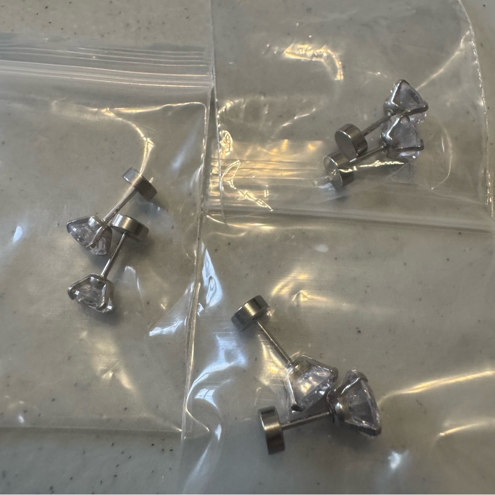 Sterling Silver Flatback earrings